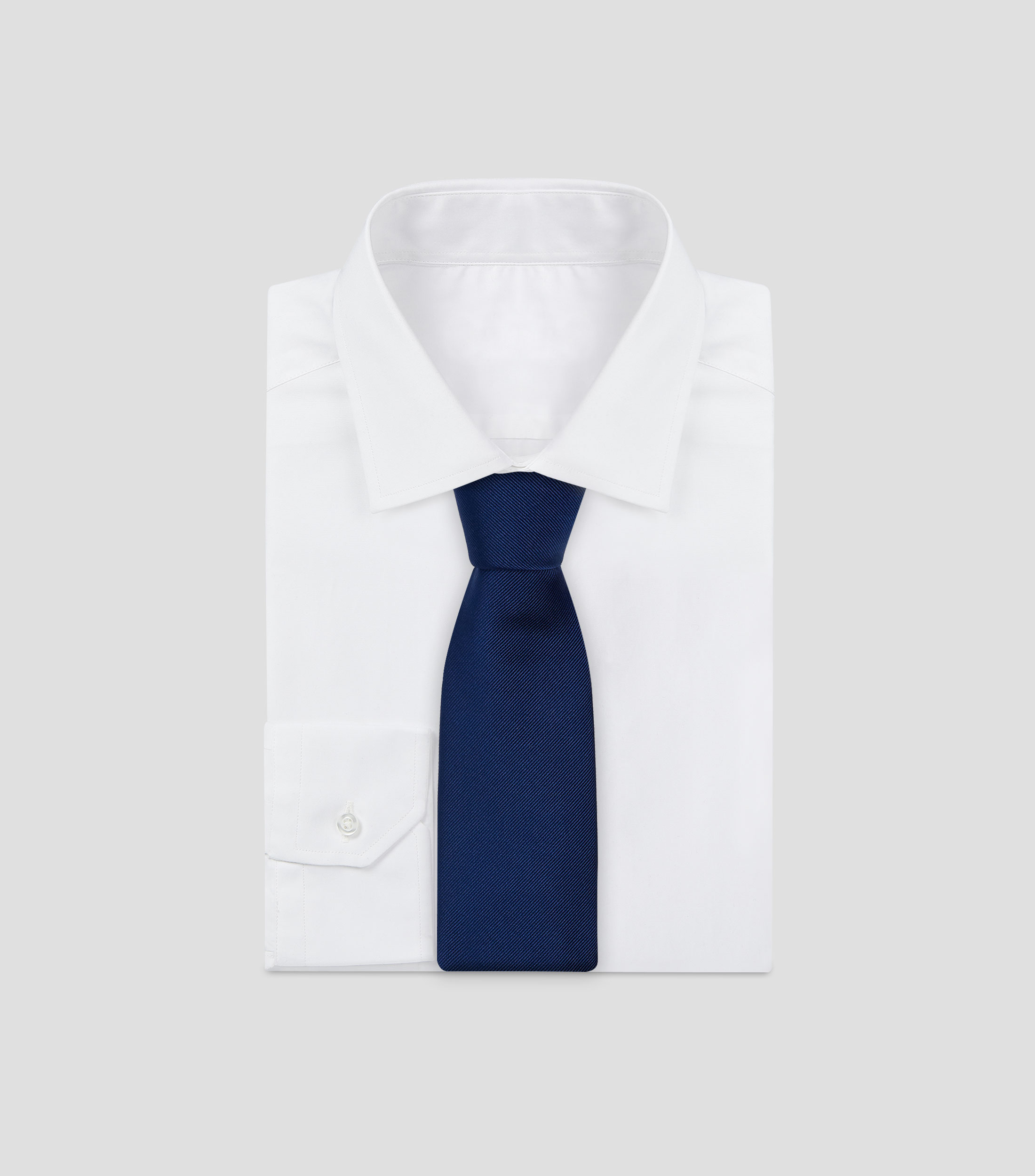 Corbata ancha de seda lisa